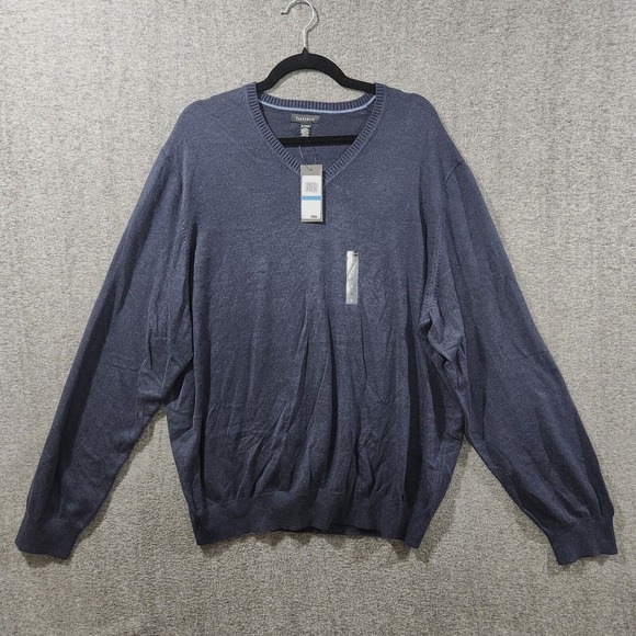 Van Heusen Sz XL Blue Men's Long Sleeve Pullover Sweater - Picture 1 of 7